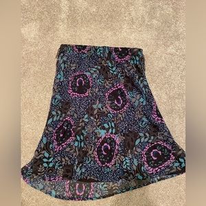 Floral midi shirt for women